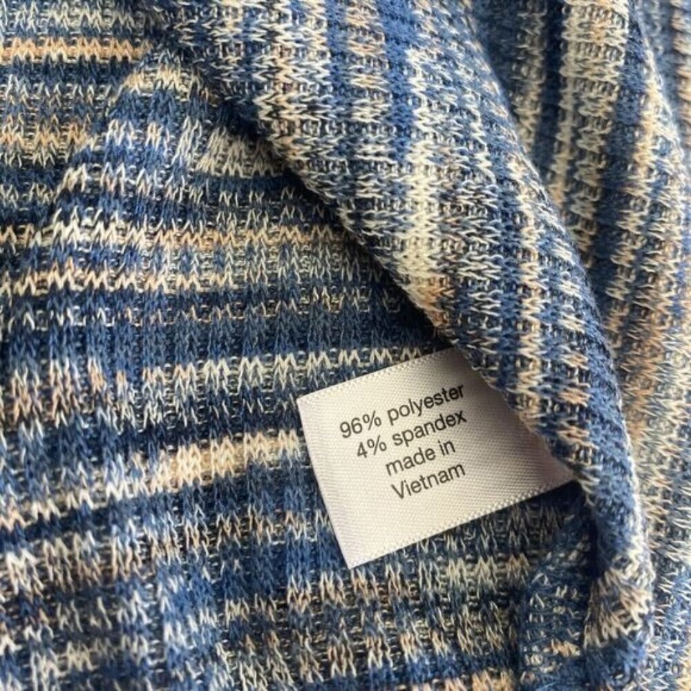 Lane Bryant Womens Size 18/20 Cut-Out Knit 3/4 Sleeve Shirt Blue Top Used - Picture 8 of 13